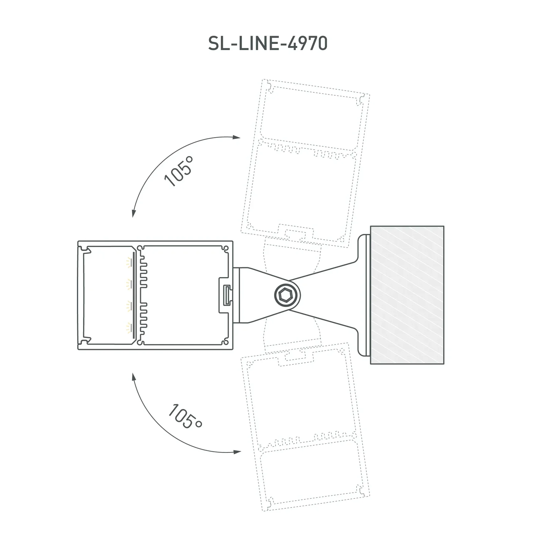 Профиль SL-LINE-4970-2000 BLACK (BY) (Arlight, Алюминий) 062513