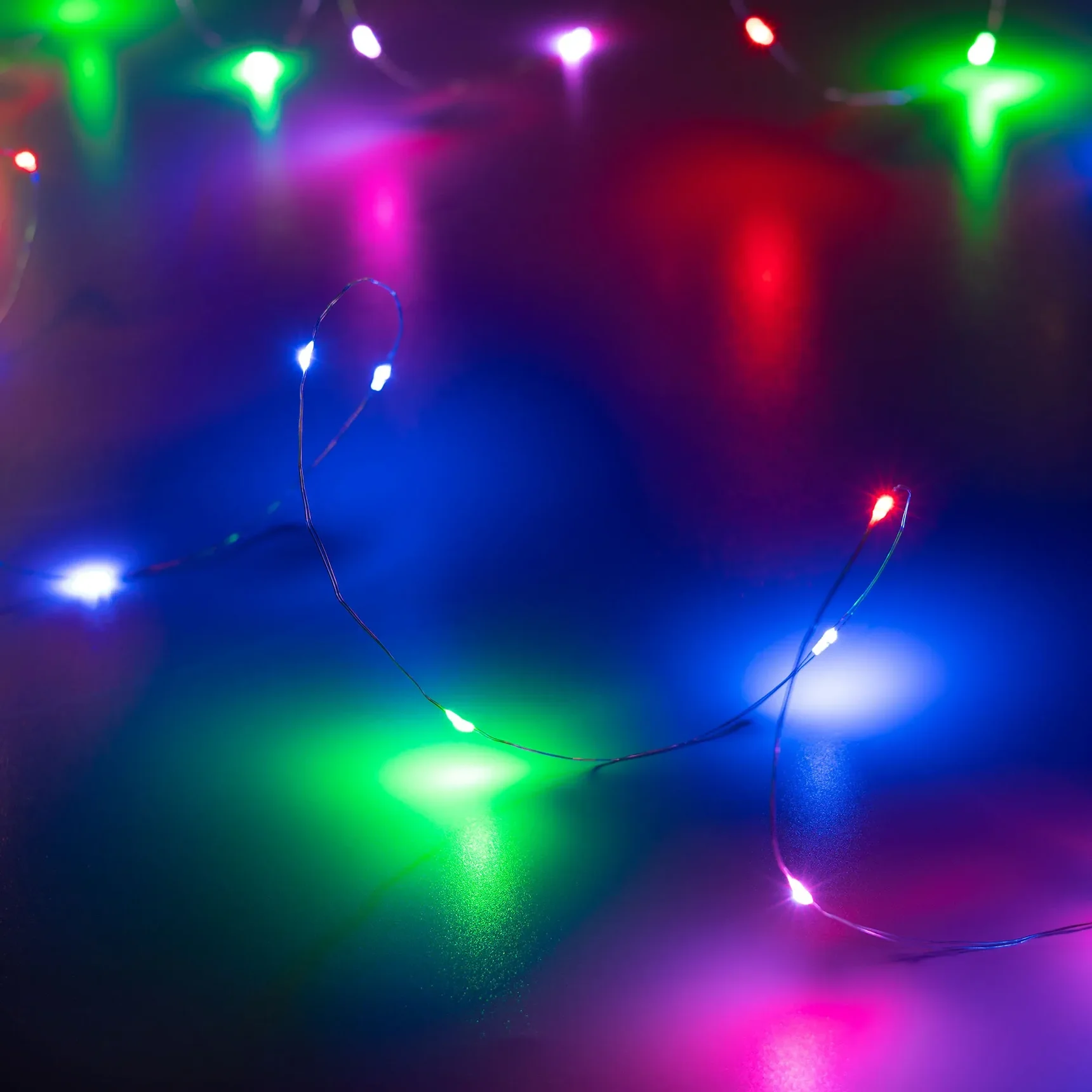 Светодиодная гирлянда ARD-DEW-HOME-10000-CLEAR-100LED-LIVE RGB (5V, USB, ПДУ) (Ardecoled, IP20) 062567