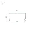 Профиль гибкий WPH-FLEX-2020-1000 (Arlight, Сталь) 062625