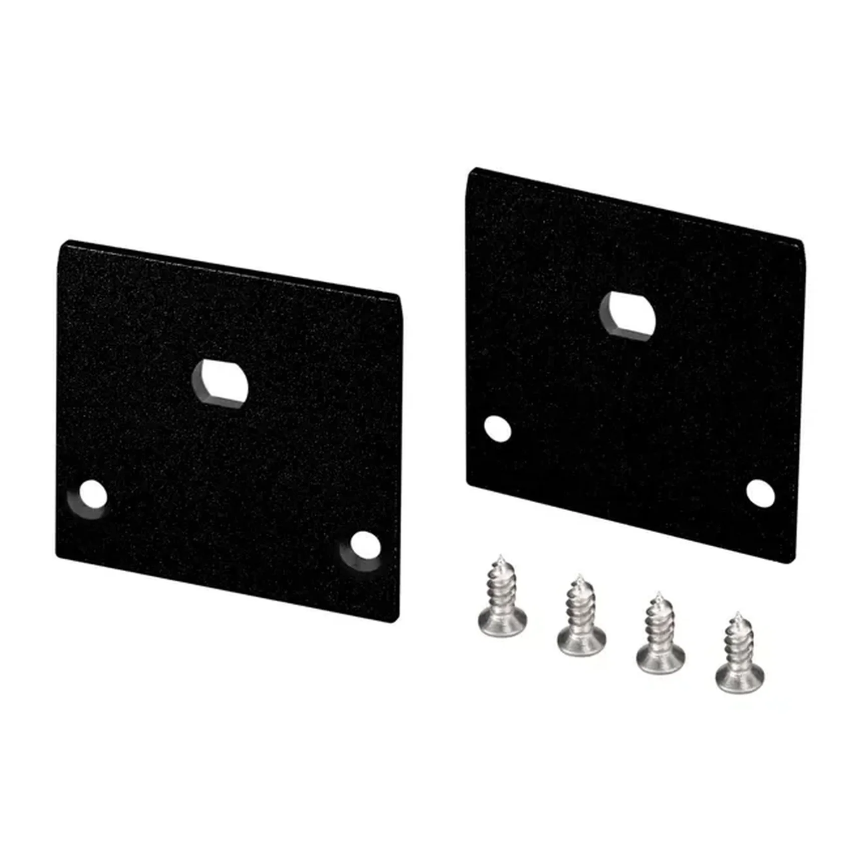 Заглушка LINE-3535-TRAY BLACK с отверстием (Arlight, Алюминий) 062738