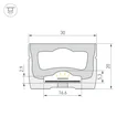 Силиконовый профиль WPH-FLEX-3020-TOP-S16-10m WHITE (Arlight, Силикон) 062838