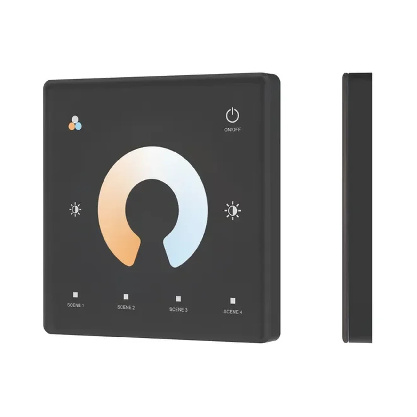 INTELLIGENT ARLIGHT Сенсорная панель SMART-RF-801-11-1G-4SC-MIX черный (3V, 2.4G) накладная (IARL, IP20 Пластик, 5 лет) 063526