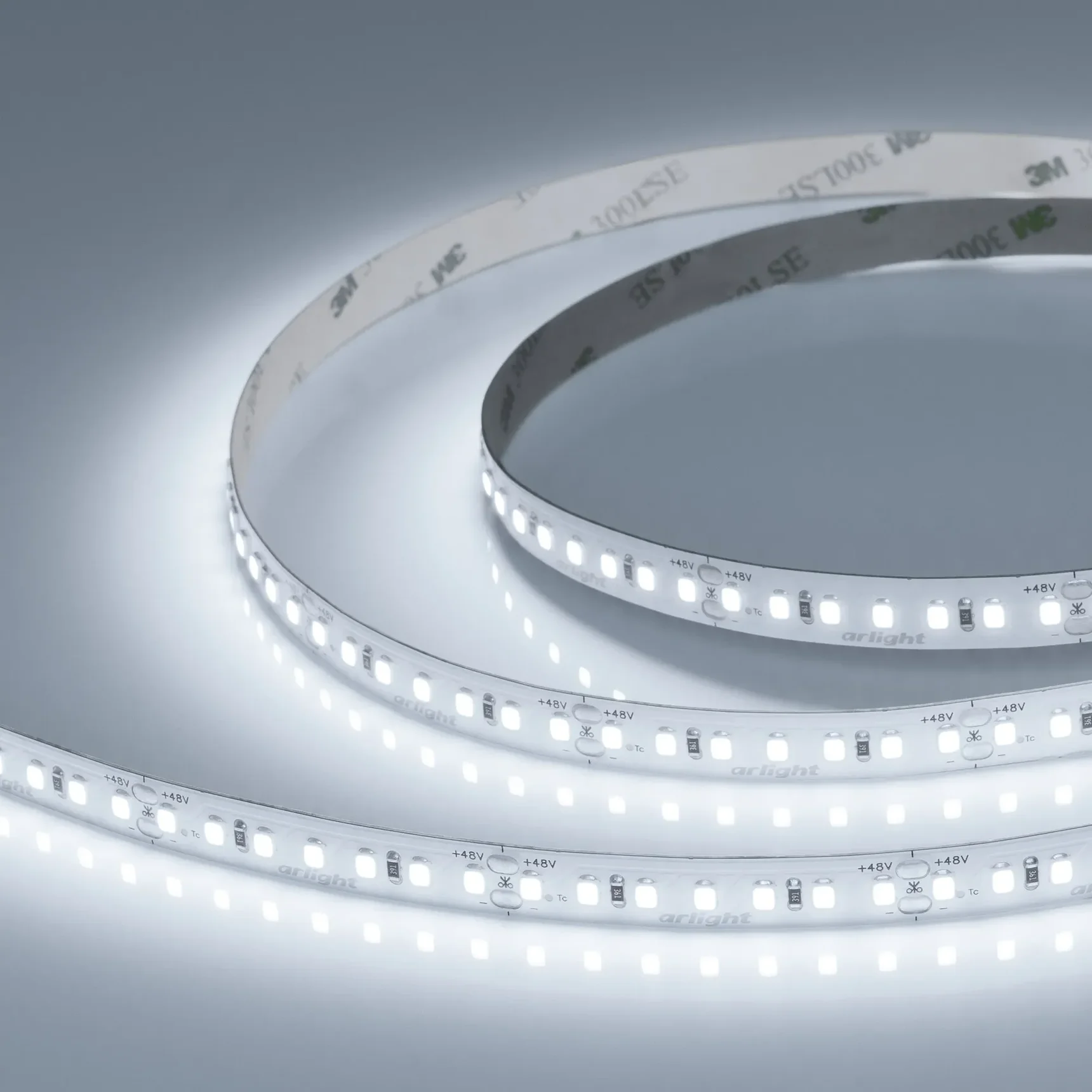 Светодиодная лента UL-A140-10mm 48V White6000 (12 W/m, IP20, 20m) (Arlight, CRI>90) 063657