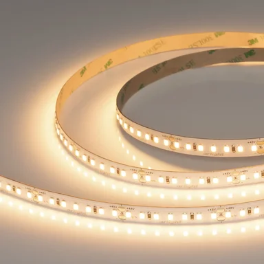 Светодиодная лента UL-A140-10mm 48V Warm3000 (12 W/m, IP20, 20m) (Arlight, CRI>90) 063660