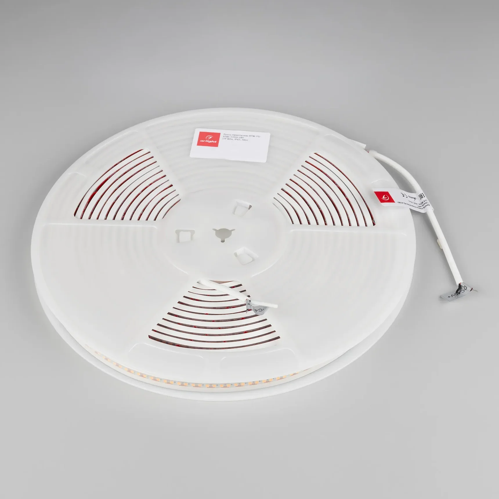 Светодиодная лента герметичная RTW-PS-A180-12mm 48V Warm2700-CX2 (19 W/m, IP67, 10m) (Arlight, CRI>90) 063805