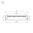 Профиль SL-LINE-4009-2000 ANOD (Arlight, Алюминий) 063908