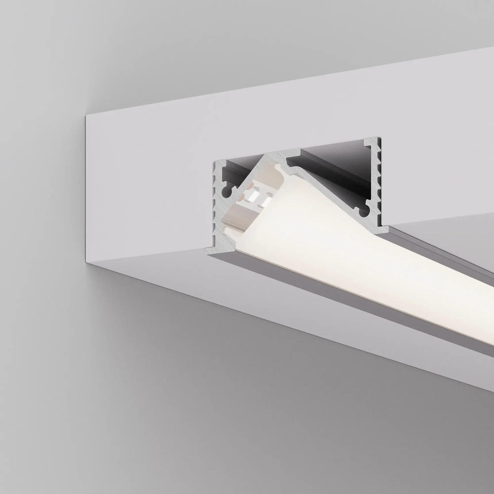 Профиль SL-BEVEL-W32-F-2000 ANOD  (Arlight, Алюминий) 063940