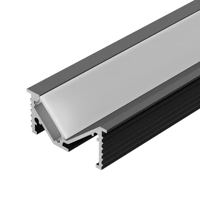 Профиль SL-BEVEL-W32-F-2000 ANOD BLACK (Arlight, Алюминий) 063941