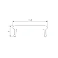 Экран призматический LINE-W16-2000 BLACK (Arlight, Пластик) 063965