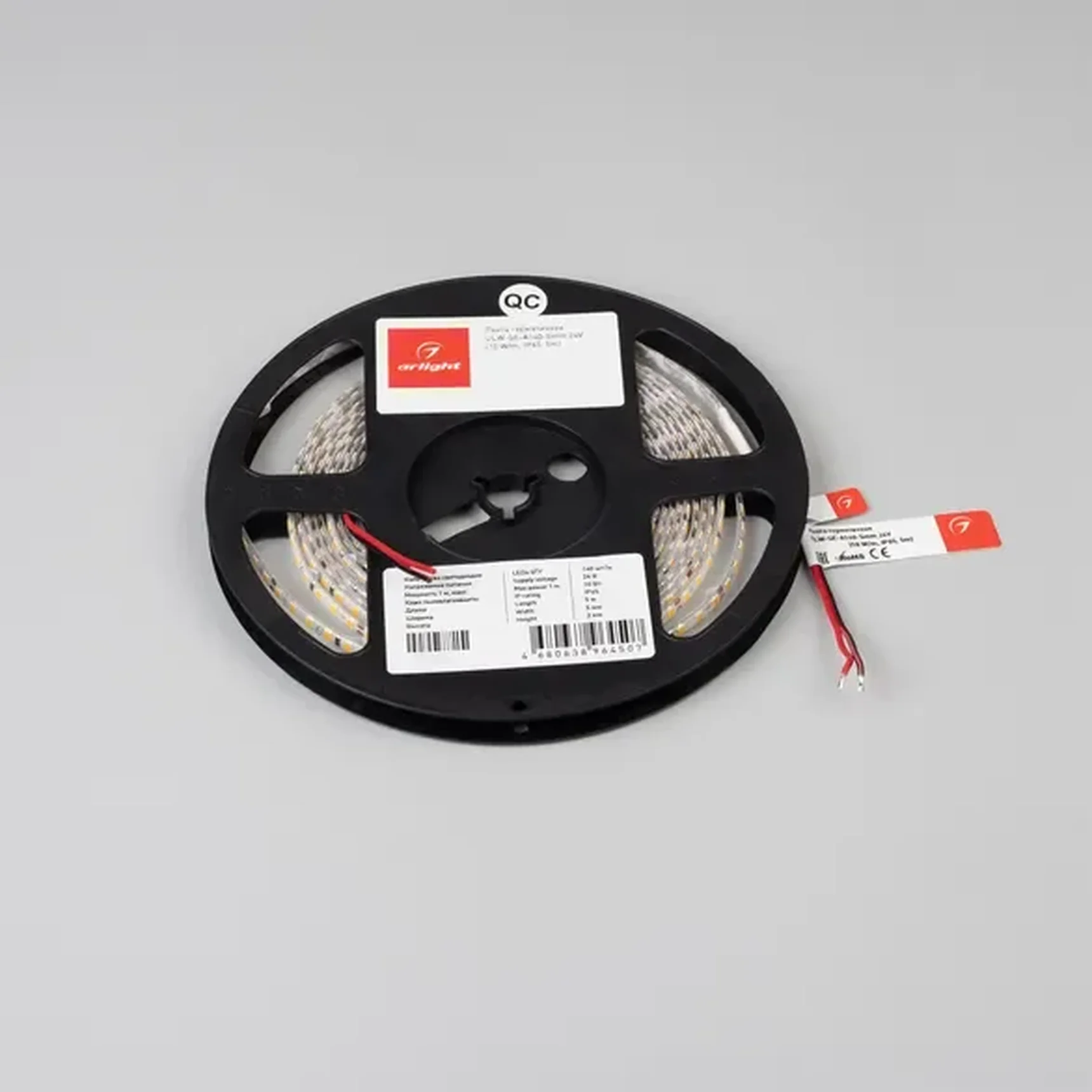 Светодиодная лента герметичная ULW-SE-A140-5mm 24V White6000 (10 W/m, IP65, 5m) (Arlight, CRI>90) 064334