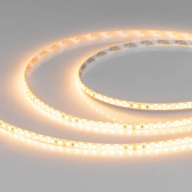 Светодиодная лента герметичная ULW-SE-A160-5mm 24V Warm2700 (15 W/m, IP65, 5m) (Arlight, CRI>90) 064373