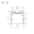 Профиль SL-LINE-3535-3000 WHITE с рефлектором (Arlight, Алюминий) 064464