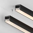 Профиль SL-LINE-5050-3000 BLACK с рефлектором (Arlight, Алюминий) 064469