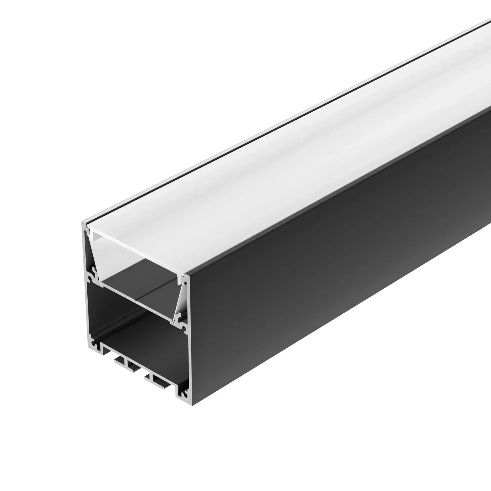 Профиль SL-LINE-5050-3000 BLACK с рефлектором (Arlight, Алюминий) 064469