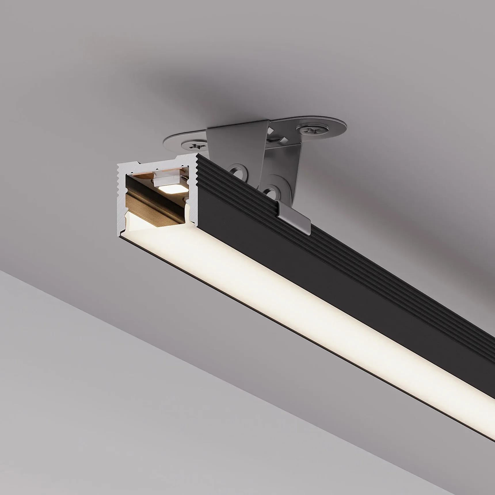 Профиль SL-SLIM-H13M-3000 BLACK (BY) (Arlight, Алюминий) 064821