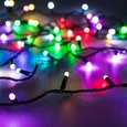 Светодиодная гирлянда ARD-STRING-CLASSIC-20000-BLACK-200LED-MILK-SYNC RGB (230V, 13W, RF/ПДУ, 4000) (Ardecoled, IP65) 064848