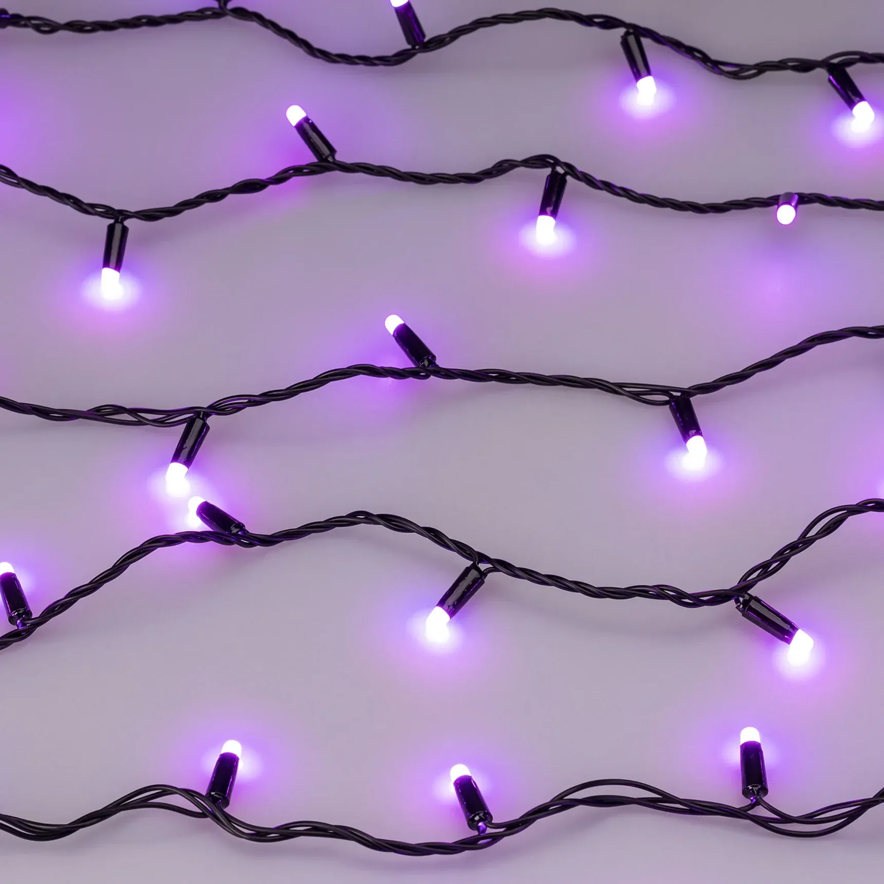 Светодиодная гирлянда ARD-STRING-CLASSIC-20000-BLACK-200LED-MILK-SYNC RGB (230V, 13W, RF ПДУ, 4000) (Ardecoled, IP65) 064854