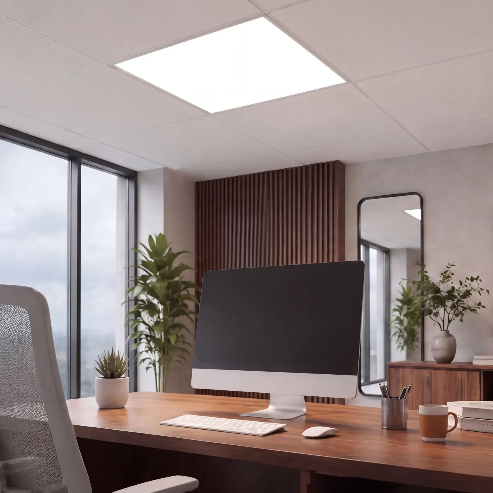 Светильник DL-TITAN-S600x600-40W Day4000-MIX (Белый, 120 deg, 230V, DALI) (Arlight, IP40 Металл, 7 лет) 064970