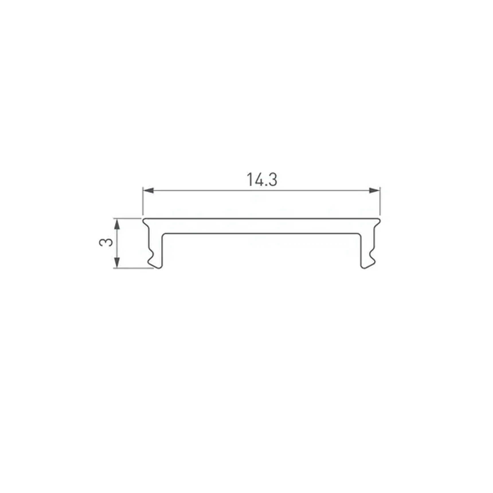 Экран SL-SLIM15-H10-W14-3000 OPAL (Arlight, Пластик) 065381