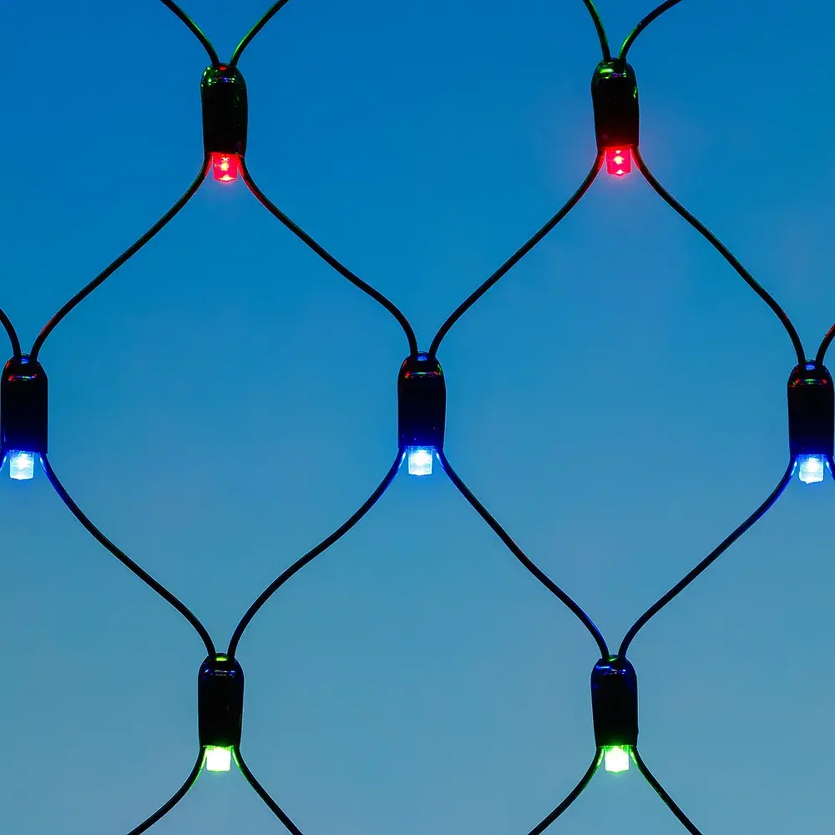 Светодиодная гирлянда ARD-NETLIGHT-CLASSIC-2500x2500-BLACK-432LED RGB (230V, 26W) (Ardecoled, IP65)