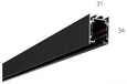 Трек 6063 TR4 RAL9005 — 2500мм