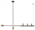 Люстра Рия латунь L150 h116/86/46 GU10 5*5W+Led 15W (3000K)