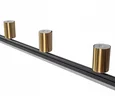 Люстра Рия латунь L180 h116/86/46 GU10 5*5W+Led 18W (3000K)
