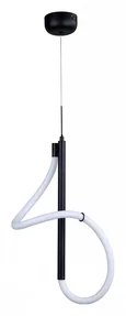 08040-1A,19(4000K) Подвесной светильникДалия черный d30 h120 Led 24W (4000К)