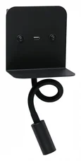 Бра Лалит черный w11,5*13 h53 Led 3W (3000K) с разъёмом USB