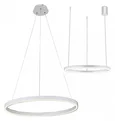 08213,01A(4000K) Подвесной светильник Тор белый d60 h150 Led 33W (4000K) 2 типа крепления