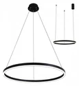 08213,19A(3000K) Подвесной светильник Тор черный d60 h150 Led 36W (3000K) 2 типа крепления