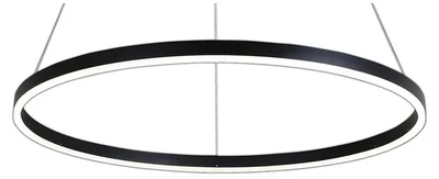 08213,19A(3000K) Подвесной светильник Тор черный d60 h150 Led 36W (3000K) 2 типа крепления