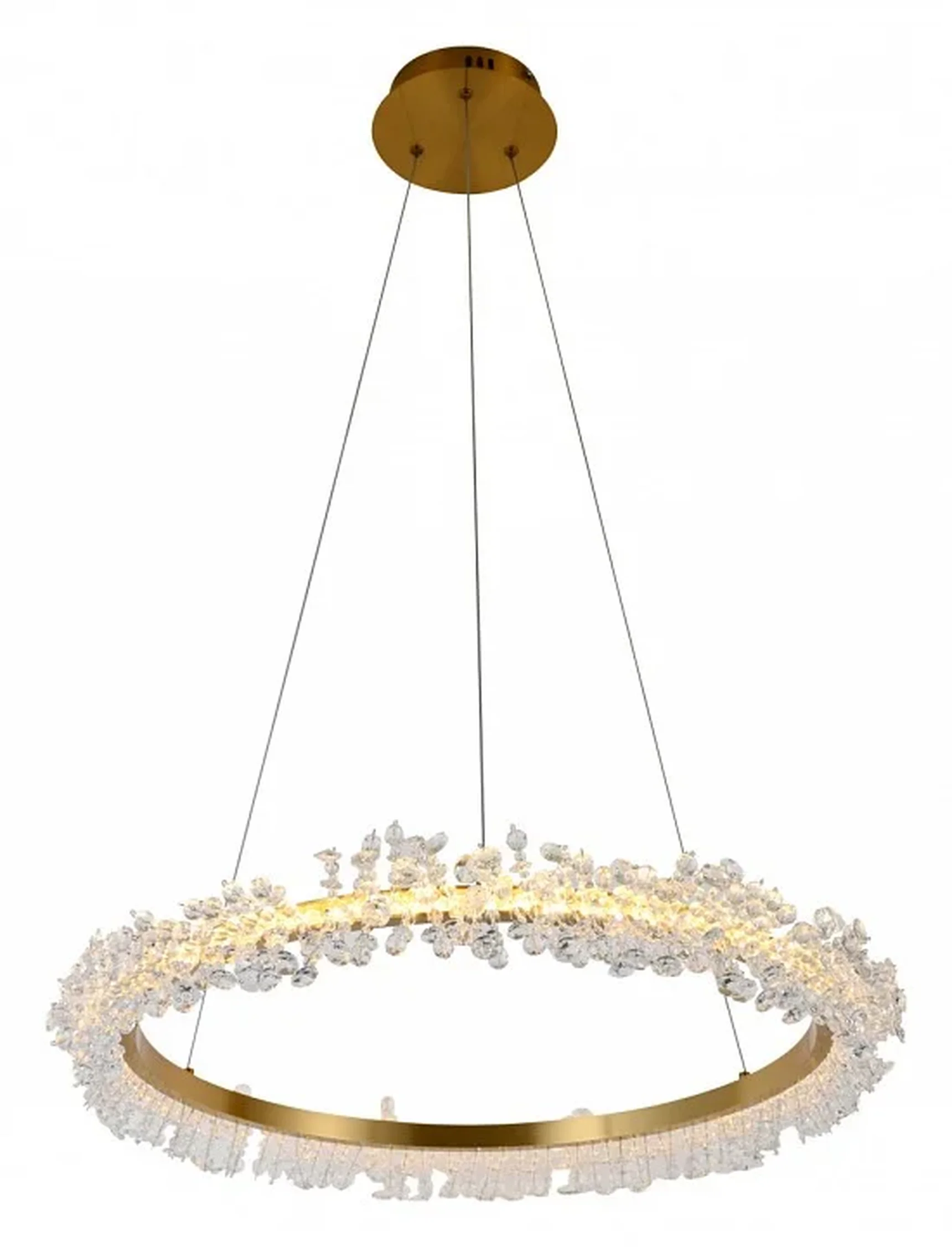 08243,36A Подвесной светильник Лаура латунь d60 h150 Led 36W (3000K)
