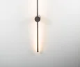08423-100,19(4000K) Бра Локи черный h100 w10,5*6 Led 20W (4000K)