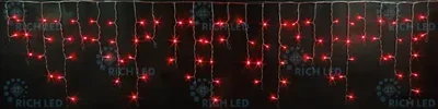 Светодиодная бахрома 112 LED, 6 Ватт, IP54, для улицы и помещения, провод Прозрачный, Свечение: постоянное, RL-i3*0.5-T/R