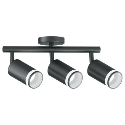 Cветильник настенно-потолочный под лампу GU10, черный ML233 LUNA