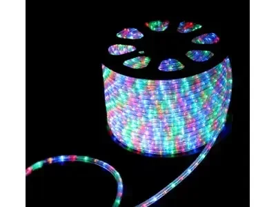 Дюралайт LED, свечение с динамикой (3W) - мульти (RYGB), 30 LED/м, бухта 100м