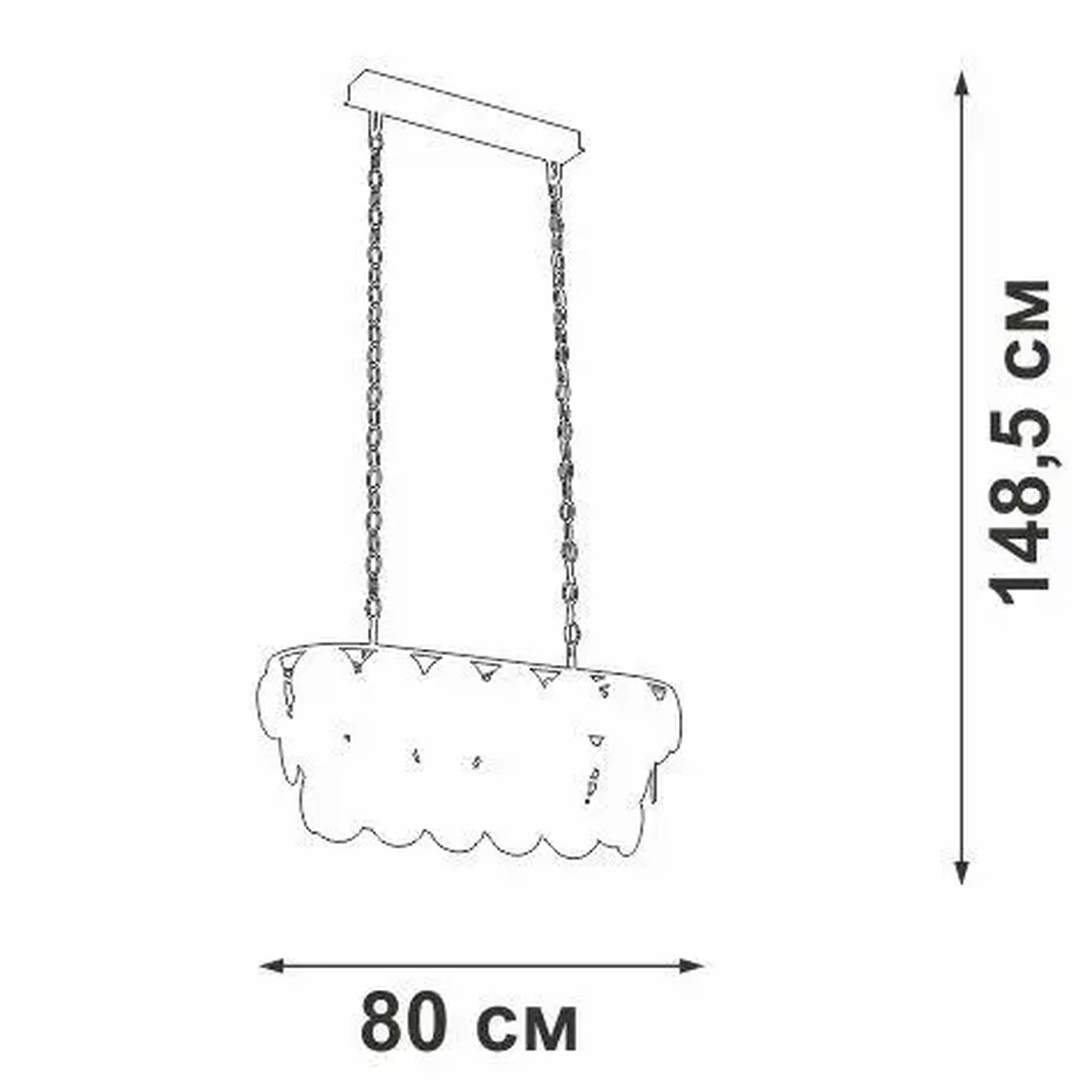 Подвесная люстра Vitaluce V5850-7/18