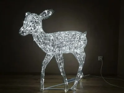 Светодиодная фигура "Олень малыш 1,1м" 24/220V IP65 Белый холодный