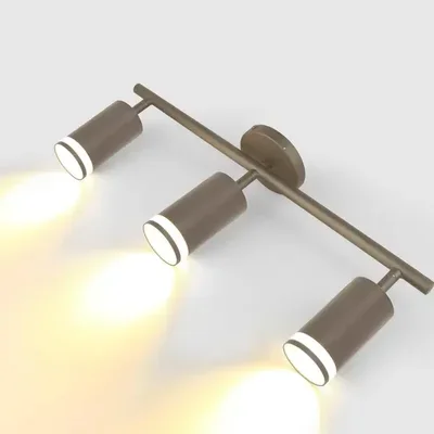 Спот на основании GWL-3GU10-M-IP20 Тройной Графит с боковым рассеивателем Башня, 661841