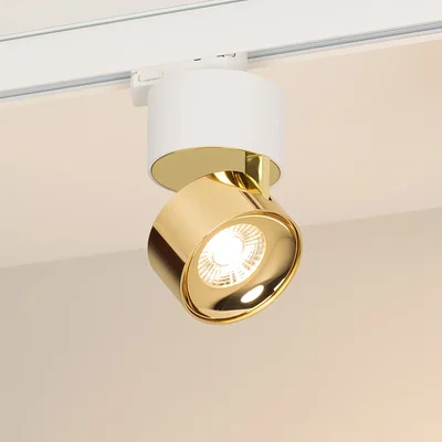 Светильник SP-PLURIO-TRACK-4TR-R77-9W Warm3000 (WH-BRS, 36 deg, 230V) (Arlight, IP20 Металл, 3 года)