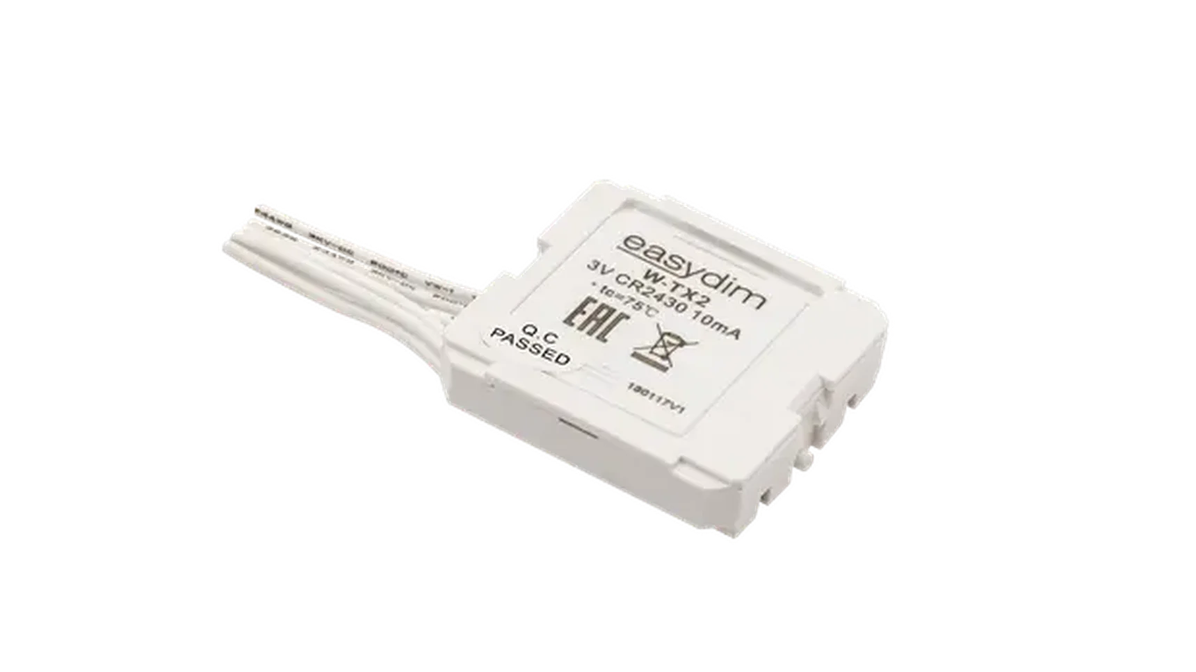 Радио передатчик W-TX2 для установки за выключателями других производителей на 2 зоны