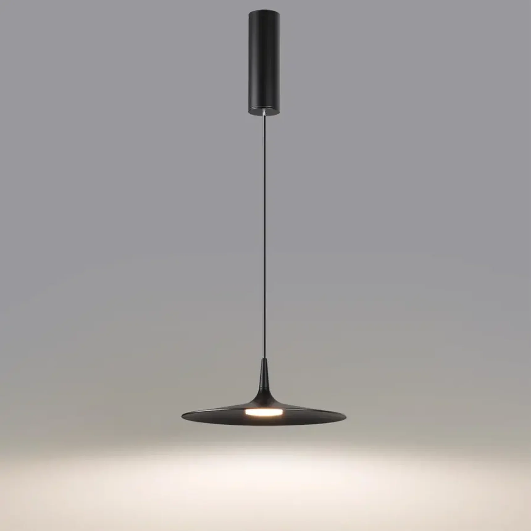 7039/12L HIGHTECH ODL25 305 черный//металл/акрил Подвесной светильник IP20 LED 12W 3000K AC90-260V SOMBRA