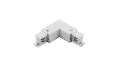 Коннектор L-образный трехфазный DesignLed CN-3F-L-R-WH 005444