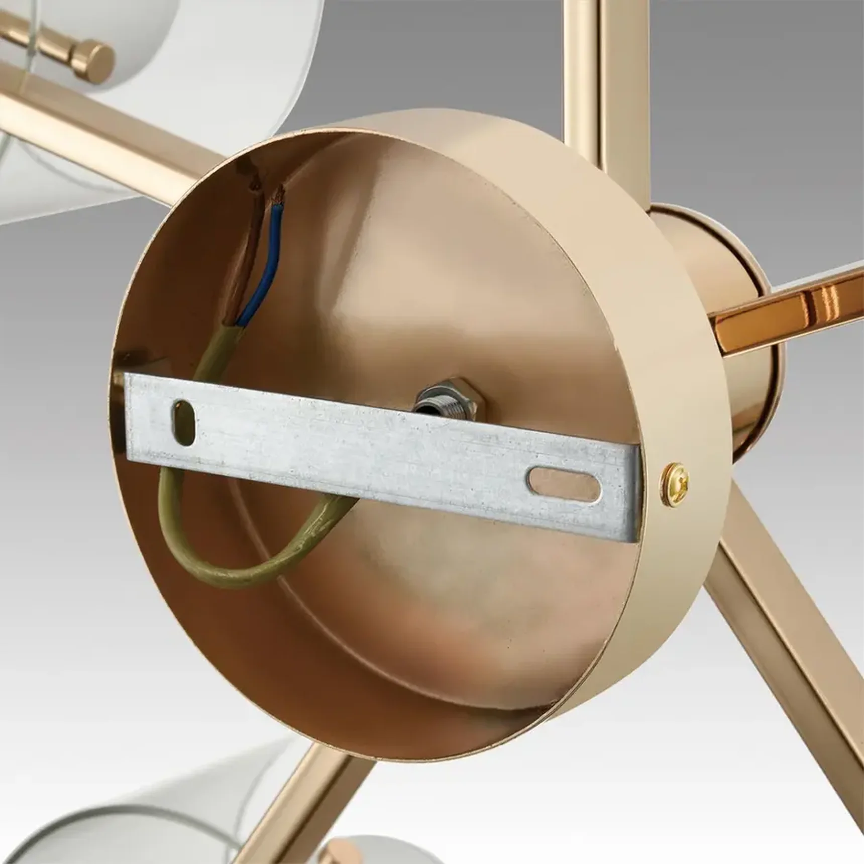 6587/5C MODERNI LN25 золото/прозрачный, металл/стекло Люстра потолочная E14 5*40W 220V VERDI