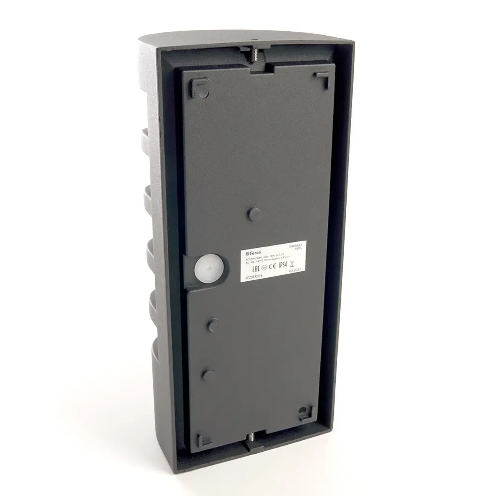 Светильник садово-парковый, 230V E27, DH0603, черный (на стену)