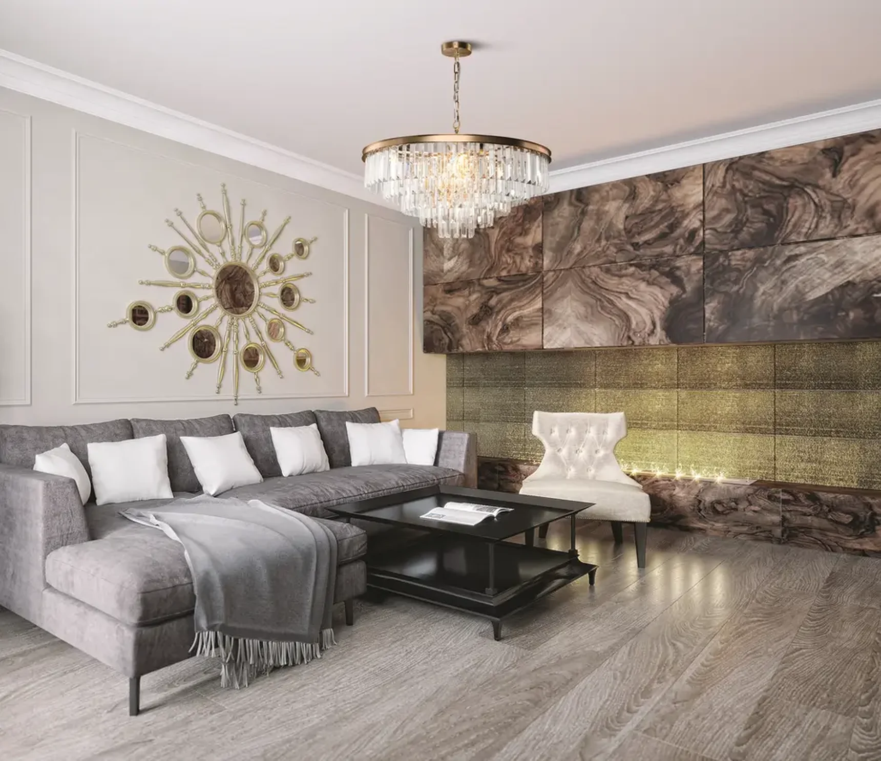 Подвесной светильник Revero E14х12, MOD085PL-12BS