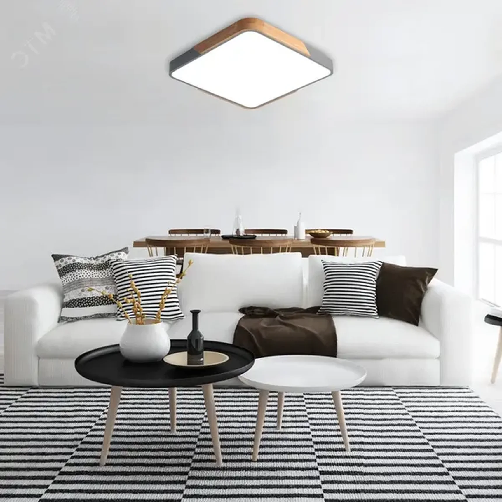 Светильник светодиодный потолочный PPB Scandic-S 72w DIM 3000-6500K GR/W IP20, 5037397