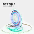10-100 Комплект адресной светодиодной ленты 24В, 14,4Вт/м, smd5050, 60д/м, IP65, ширина подложки 10мм(белая), 10м, RGB