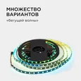 10-101 Комплект адресной светодиодной ленты 24В, 14,4Вт/м, smd5050, 60д/м, IP20, ширина подложки 10мм(черная), 10м, RGB